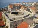 Split, pohled z v�e Diokleci�nova pal�ce sm�rem k p��stavu