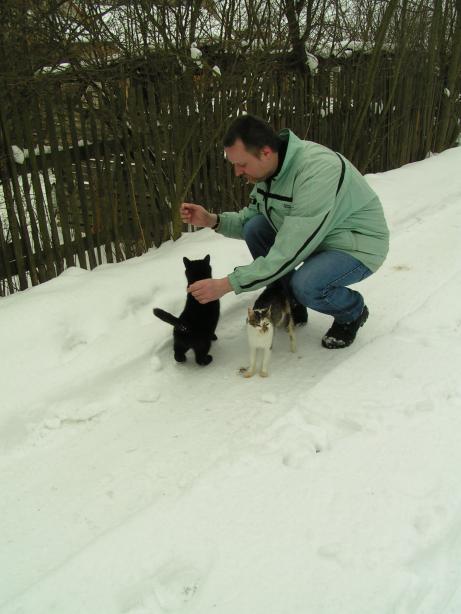 krom ko�i�ky jsme potkali je�t� �ern�ho kocoura